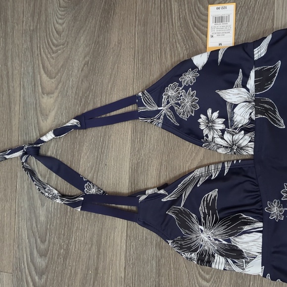 ❤️5/$25  ⭐NWT Kona Sol Padded Bathing Suit Top - Picture 2 of 7